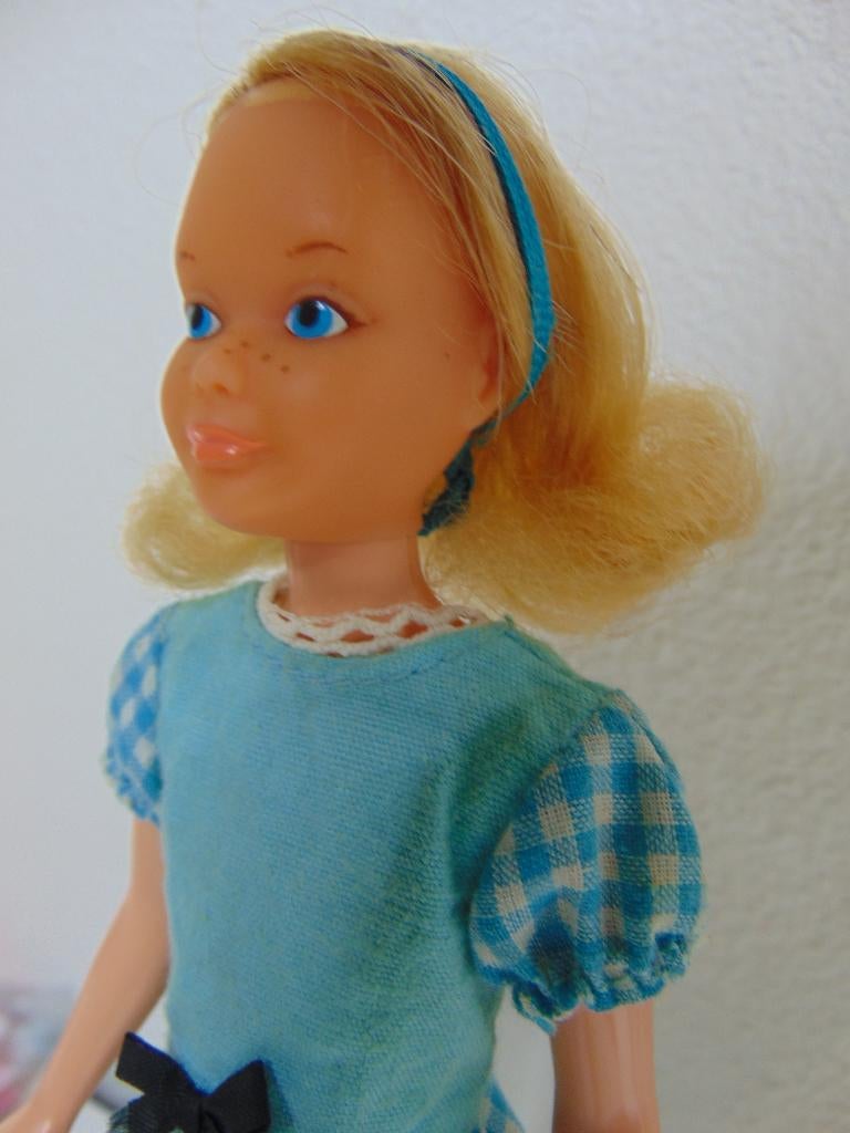 Vintage jaren 1970 Quick Curl Skipper, Verzamelen, Poppen, Ophalen of Verzenden, Gebruikt, Pop