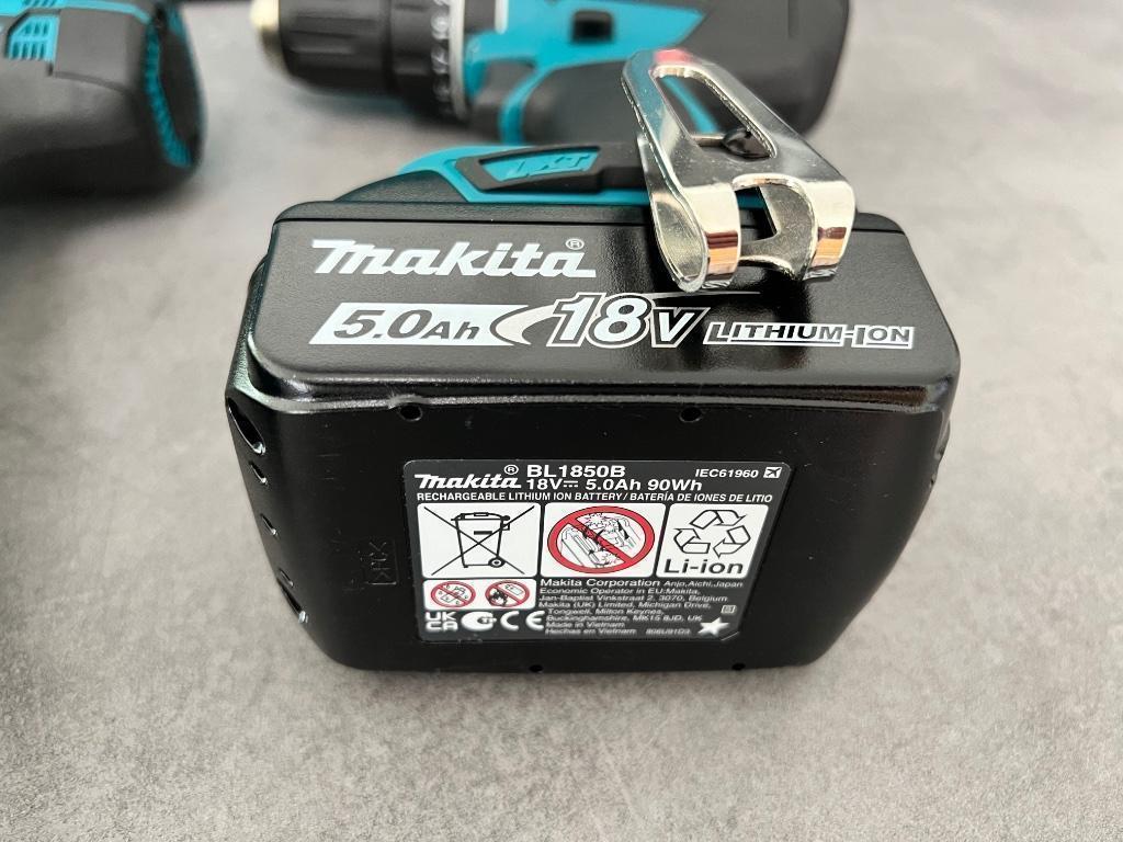 MAKITA DLX2131TJ 18V 5.0Ah ACCU COMBISET BOORMACHINE SLAGTOL, 600 watt of meer, Nieuw, Ophalen of Verzenden, Boor- en Schroefmachine
