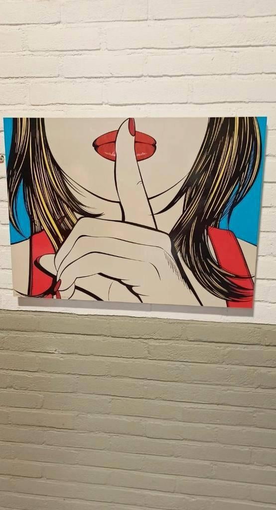 Vintage IKEA Pop Art poster, Sssshhh, Deborah Azzopardi, Ophalen