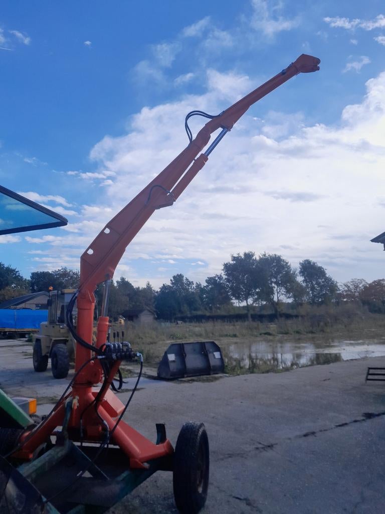 Landbouwkraan, atlas,mestknijper, houtknijper, Ophalen