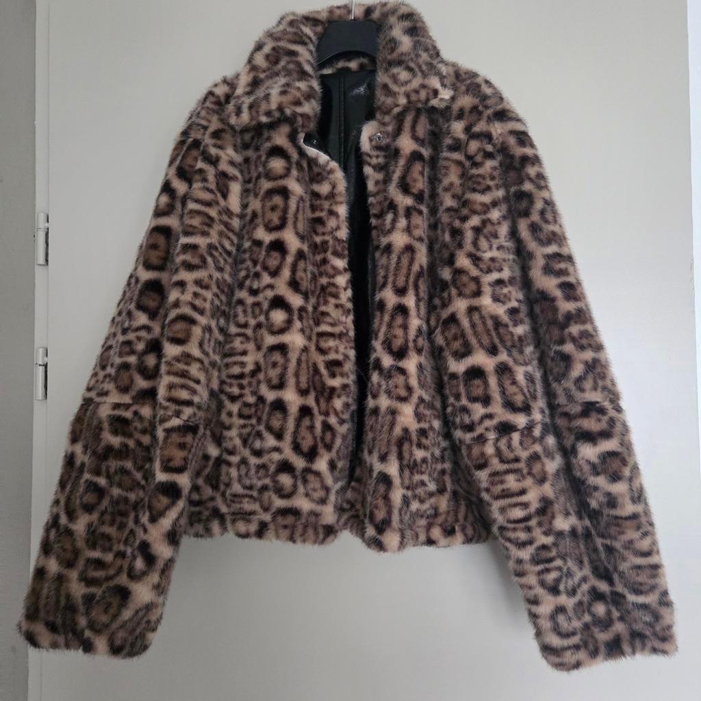 Leuke luipaard jas - Maat L shoeby, Kleding | Dames, Jassen | Winter, Maat 38/40 (M), Bruin, Nieuw, Ophalen of Verzenden