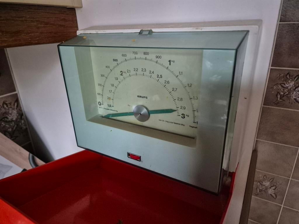 Vintage Krups Weegschaal - Jaren 70 Design, Ophalen of Verzenden, Gebruikt, Minder dan 60 cm