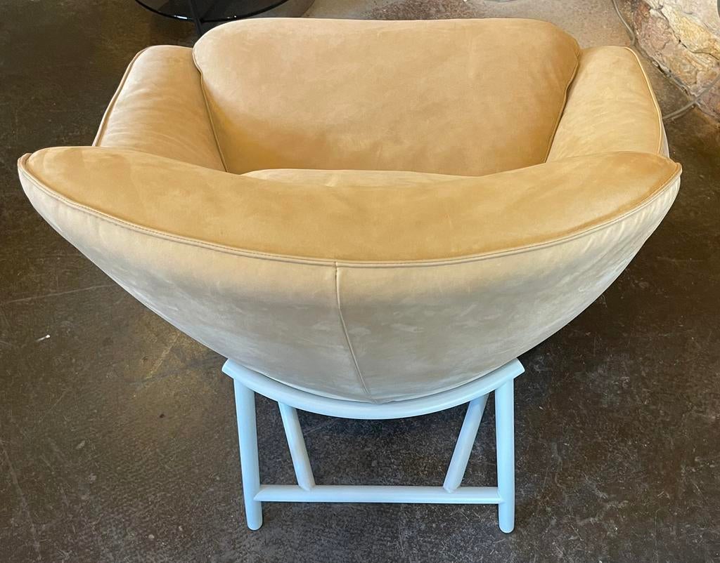 Pode by Leolux Tresto fauteuil nieuw, Ophalen, Nieuw, 75 tot 100 cm, Leer