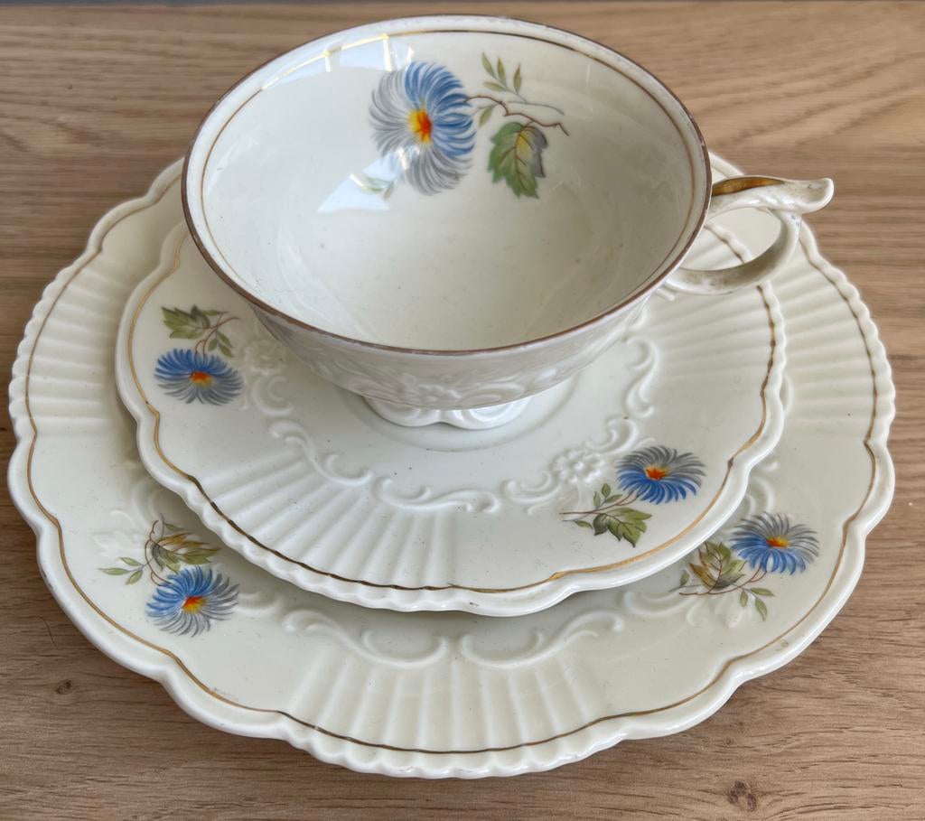 Steinmann - petit dejeuner (ontbijtsetje), Ophalen of Verzenden, Gebruikt, Porselein, Kop en/of schotel