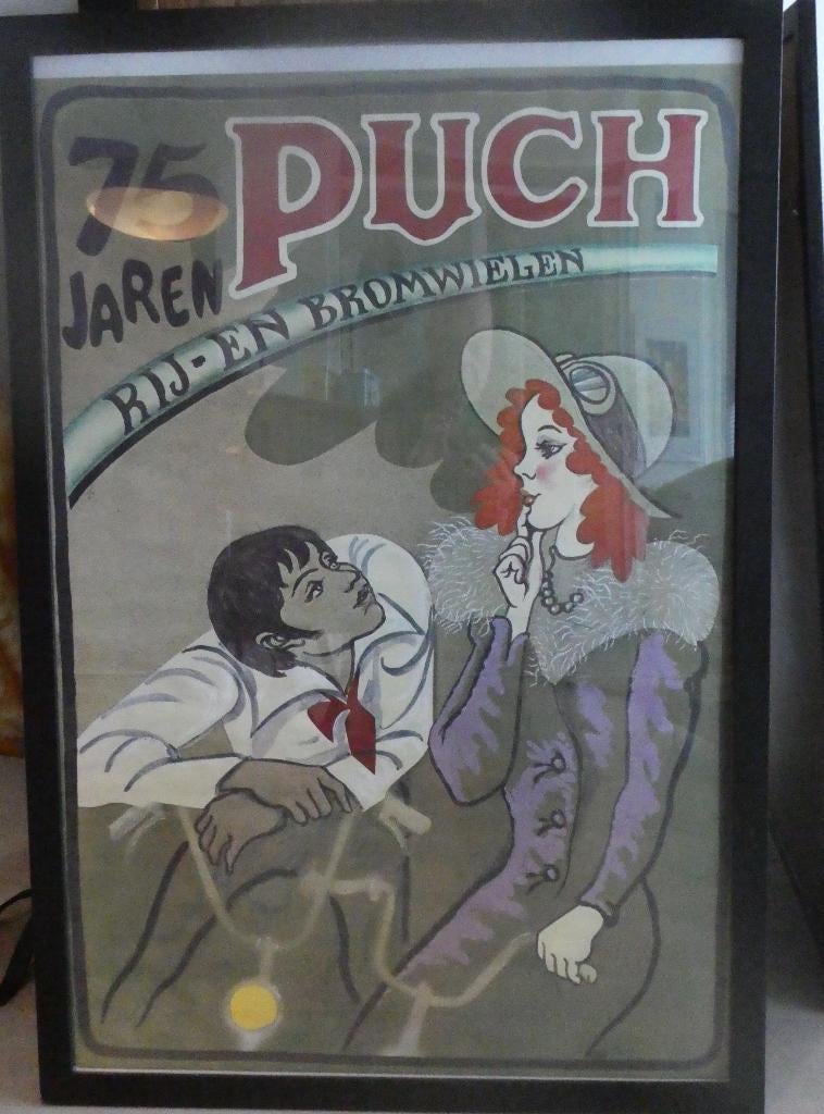 Puch twee posters A en B zijde, Ophalen of Verzenden, Gebruikt, Motoren