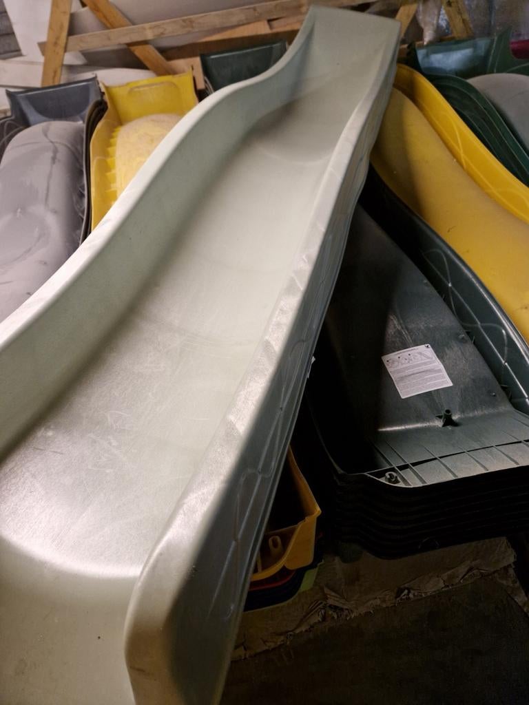 Glijbaan voor speeltoren plateau hoogte 125 en 150, Ophalen of Verzenden, Gebruikt, Glijbaan, Aanbouwonderdeel