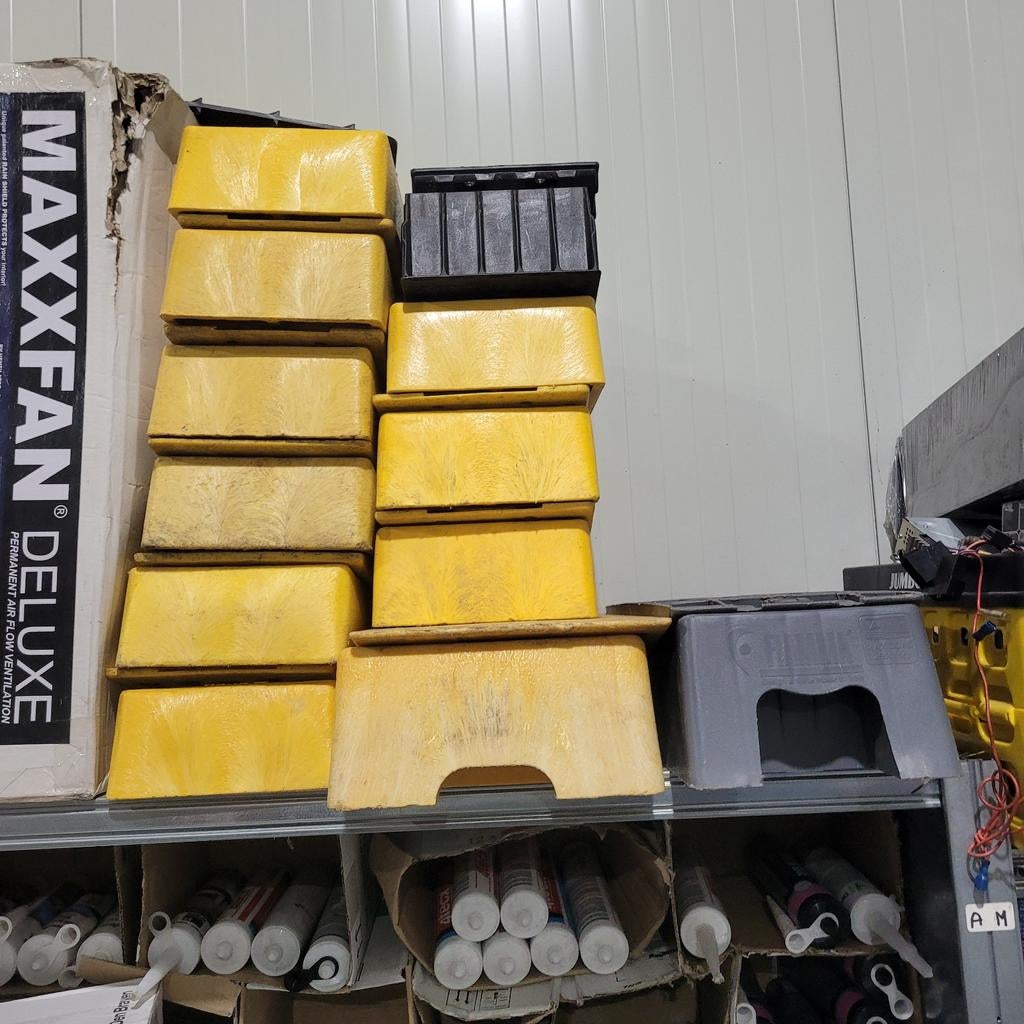 Oprijblokken camper, Ophalen