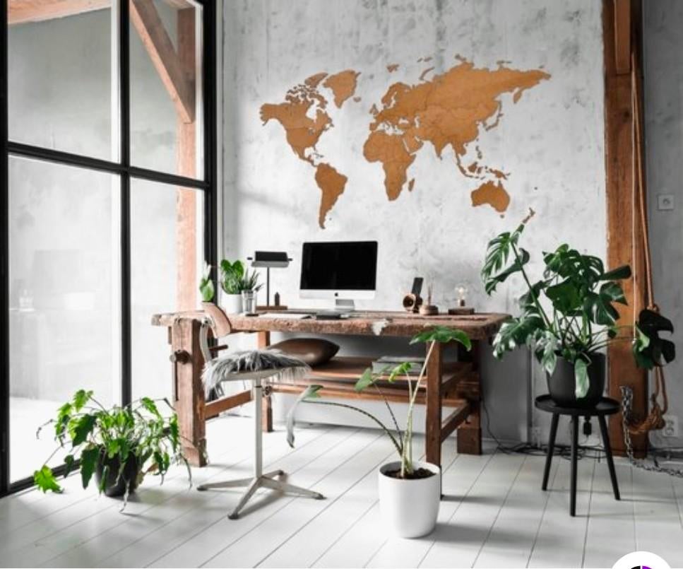 Giant Wereldkaart Muurdecoratie - Nieuw in Verpakking, Ophalen of Verzenden, 2000 tot heden, Nieuw in verpakking, Overige formaten