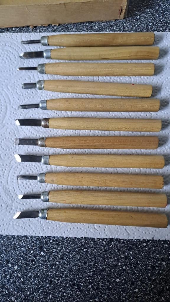 Vintage Houtbewerkingsgutsen Set, Ophalen of Verzenden, Zo goed als nieuw, N.v.t, N.v.t