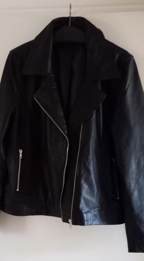 Jasje 100% leer XL (nieuw), Ophalen, Zo goed als nieuw, Maat 46/48 (XL) of groter, Zwart