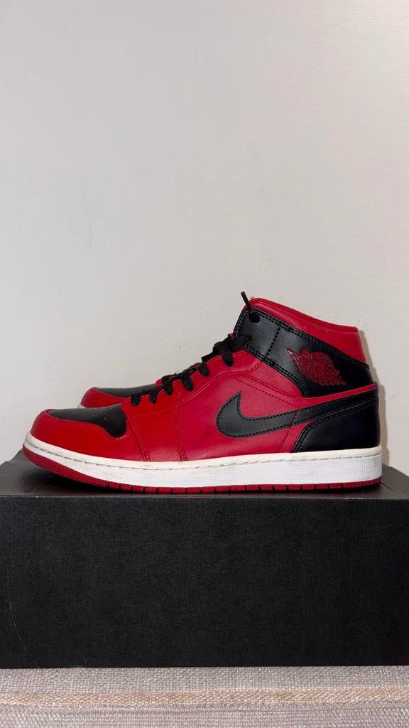 Air Jordan 1 Mid Black/White, Kleding | Heren, Schoenen, Ophalen, Gedragen, Sneakers of Gympen