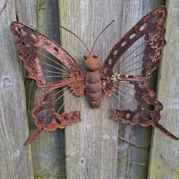 Vlinder tuinornament, Ophalen of Verzenden, Gebruikt