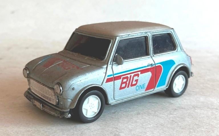 Mini Cooper zilver Welly., Ophalen of Verzenden, Gebruikt, Auto