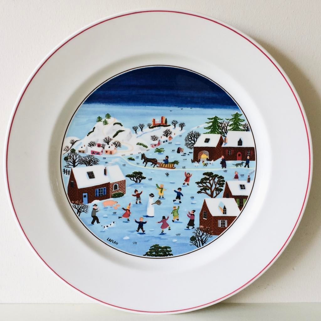 Villeroy & Boch Naif Christmas Kerstbord Gerard Laplau, Ophalen of Verzenden, Porselein, Overige stijlen, Bord(en)