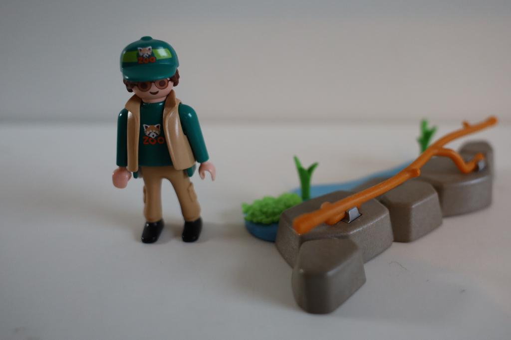 Playmobil, dierenverzorger met hekje, dierentuin, Ophalen of Verzenden, Zo goed als nieuw, Los playmobil