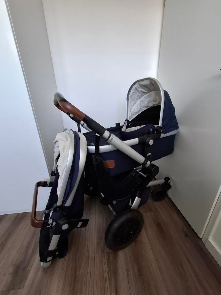 Kinderwagen Joolz donkerblauw, Ophalen, Gebruikt, Regenhoes