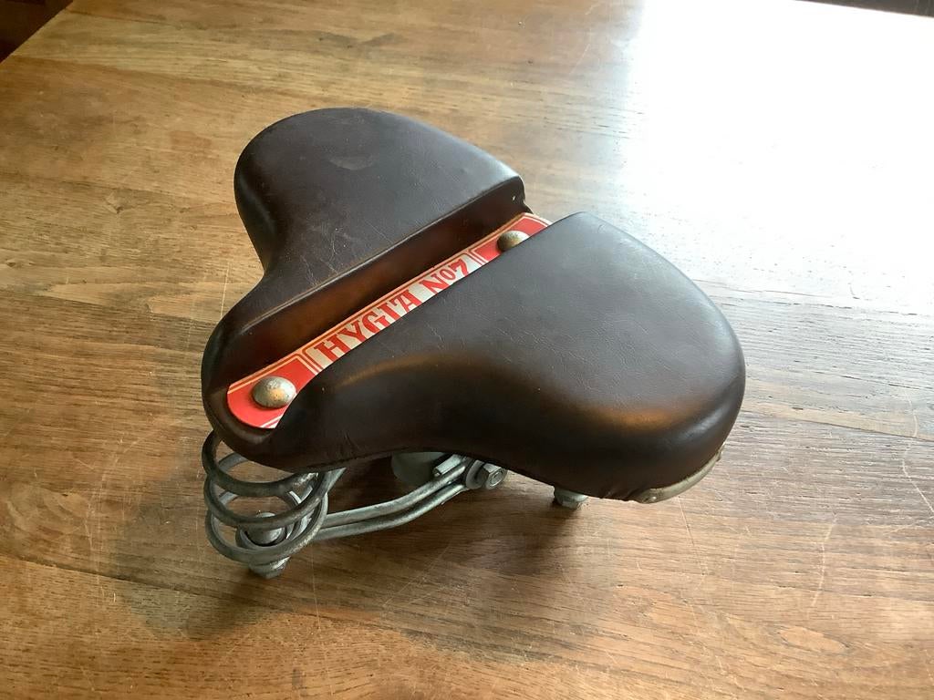 Hygia No. 7 Fietszadel met Veren, vintage!, Verzenden, Nieuw, Zadel