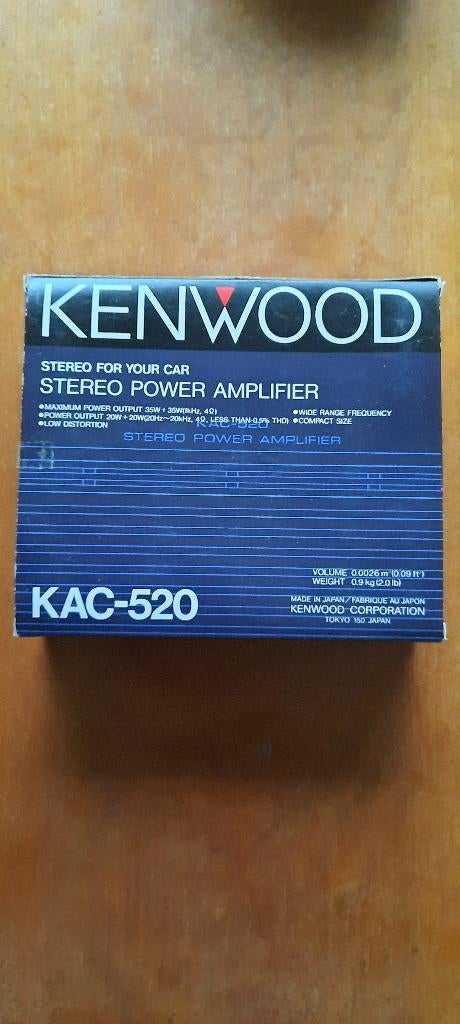 Kenwood Amplifier KAC-520 en J&P JP-50DC (Retro), Ophalen, Zo goed als nieuw