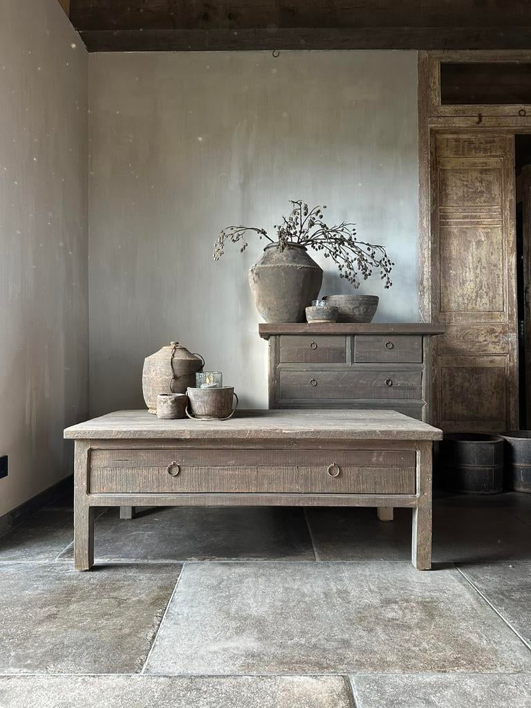 Salontafel met lade Driftwood, Huis en Inrichting, Tafels | Salontafels, Ophalen of Verzenden, Nieuw