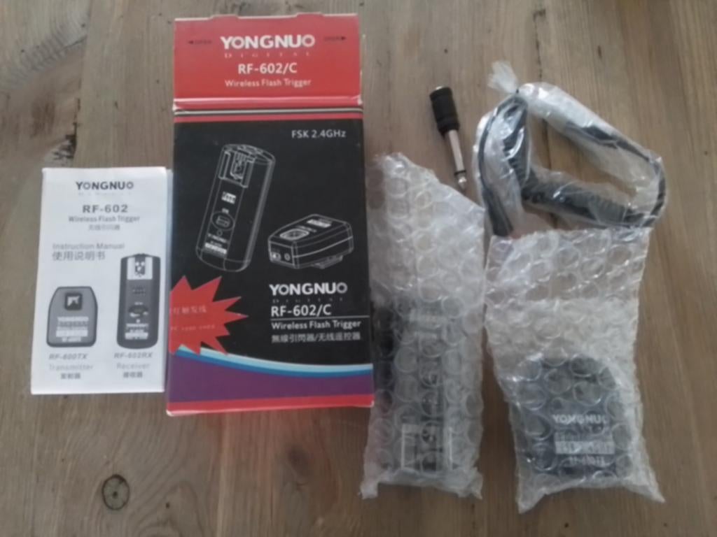 Yongnuo RF-602/C Draadloze Flitser Trigger Set, Ophalen of Verzenden, Zo goed als nieuw, Overige merken