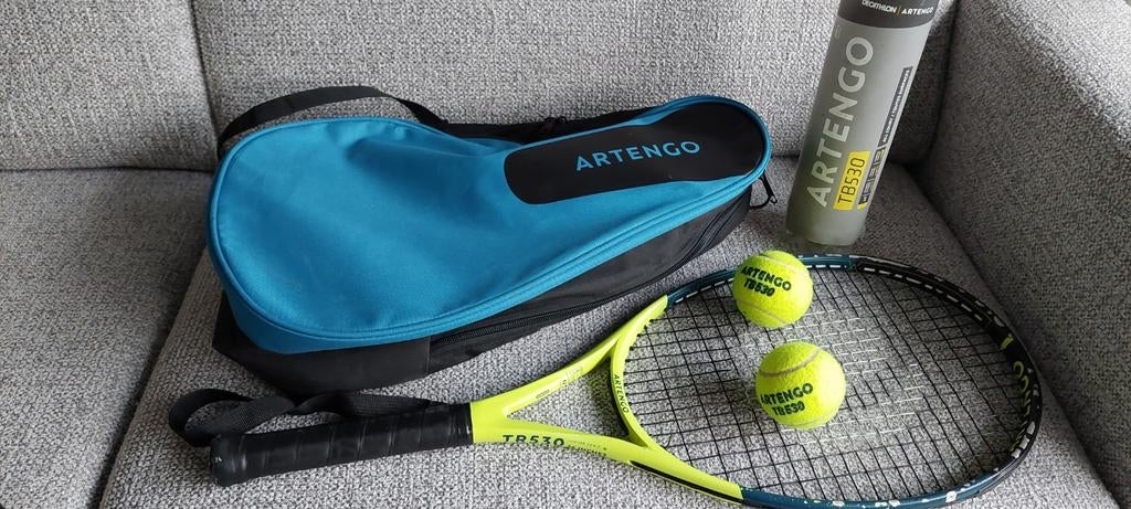 Tennis racket, tas en 4 ballen ARTENGO TR530, Ophalen of Verzenden, Racket, Overige merken