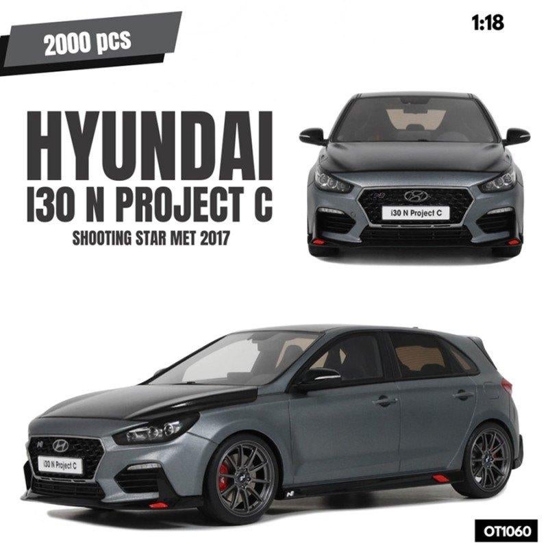 1:18 Hyundai i30N Project C 2017 matgrijs Otto Models OT1060, Hobby en Vrije tijd, Modelauto's | 1:18, 2, rue de l'écusson, Zone commerciale Oxygène Sud, Josselin, 56120, FR
