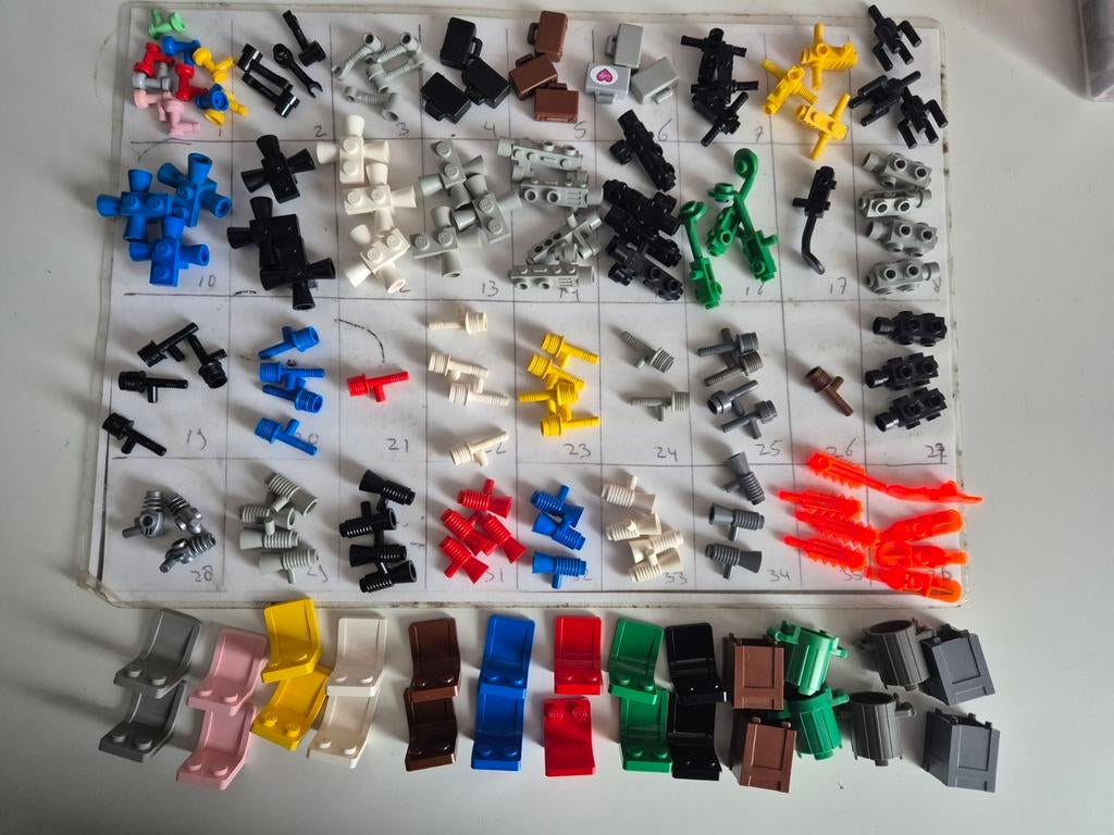 Lego city vintage onderdelen koffer trein space stoel ice, Ophalen of Verzenden