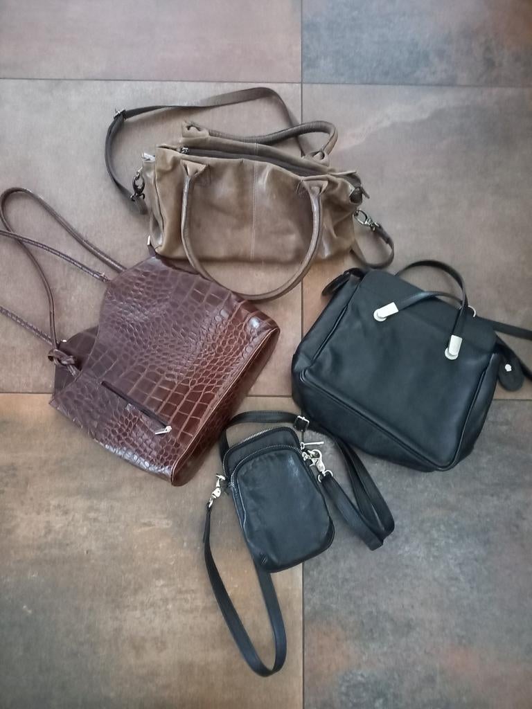 Lederen tassen, Ophalen of Verzenden, Bruin, Handtas