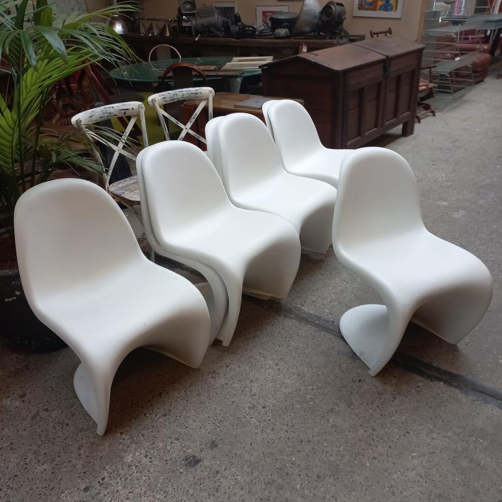 Vitra stoelen ,Panton Chairs, Ophalen, Gebruikt, Vijf, Zes of meer stoelen