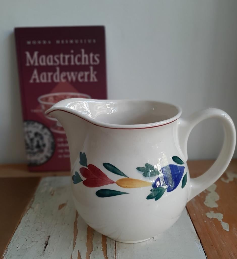 Regout kan met Boerenbont decor, Antiek en Kunst, Antiek | Servies los, Ophalen of Verzenden
