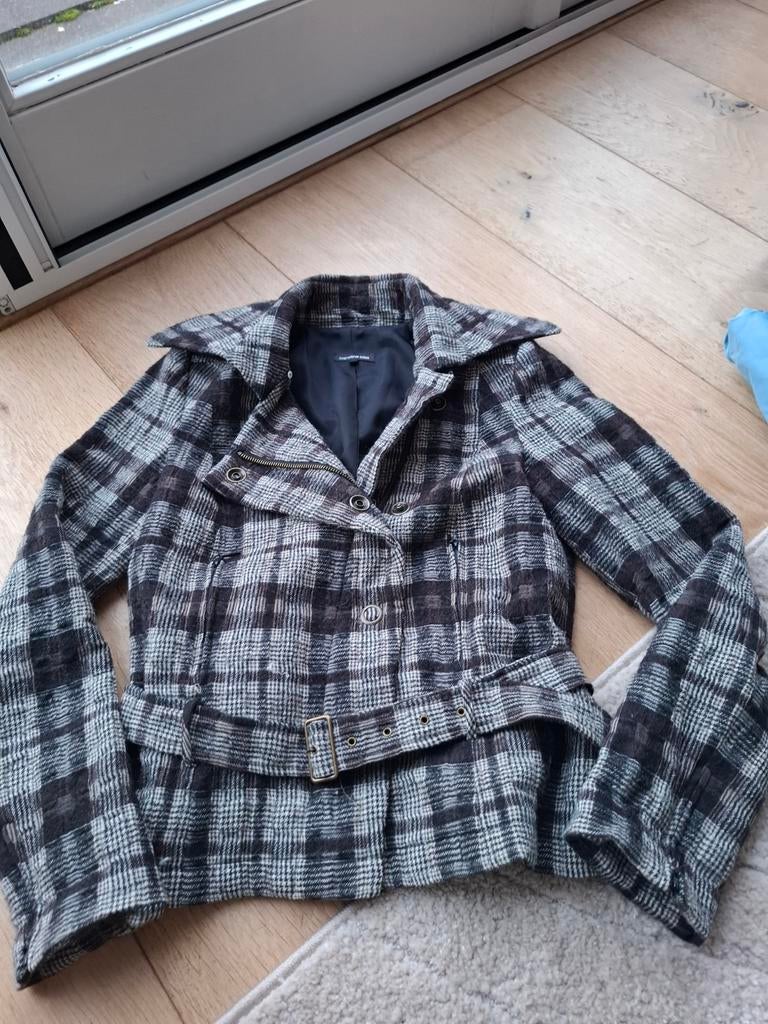 Caroline Biss Wol Jasje Geruit - Maat M, Maat 38/40 (M), Ophalen of Verzenden, Zo goed als nieuw, Jasje