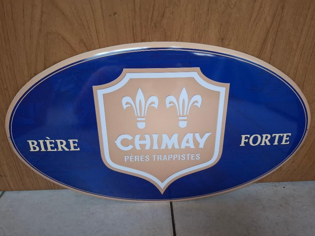 reclamebord Chimay bier, Verzamelen, Ophalen of Verzenden, Nieuw, Reclamebord, Plaat of Schild, Overige merken
