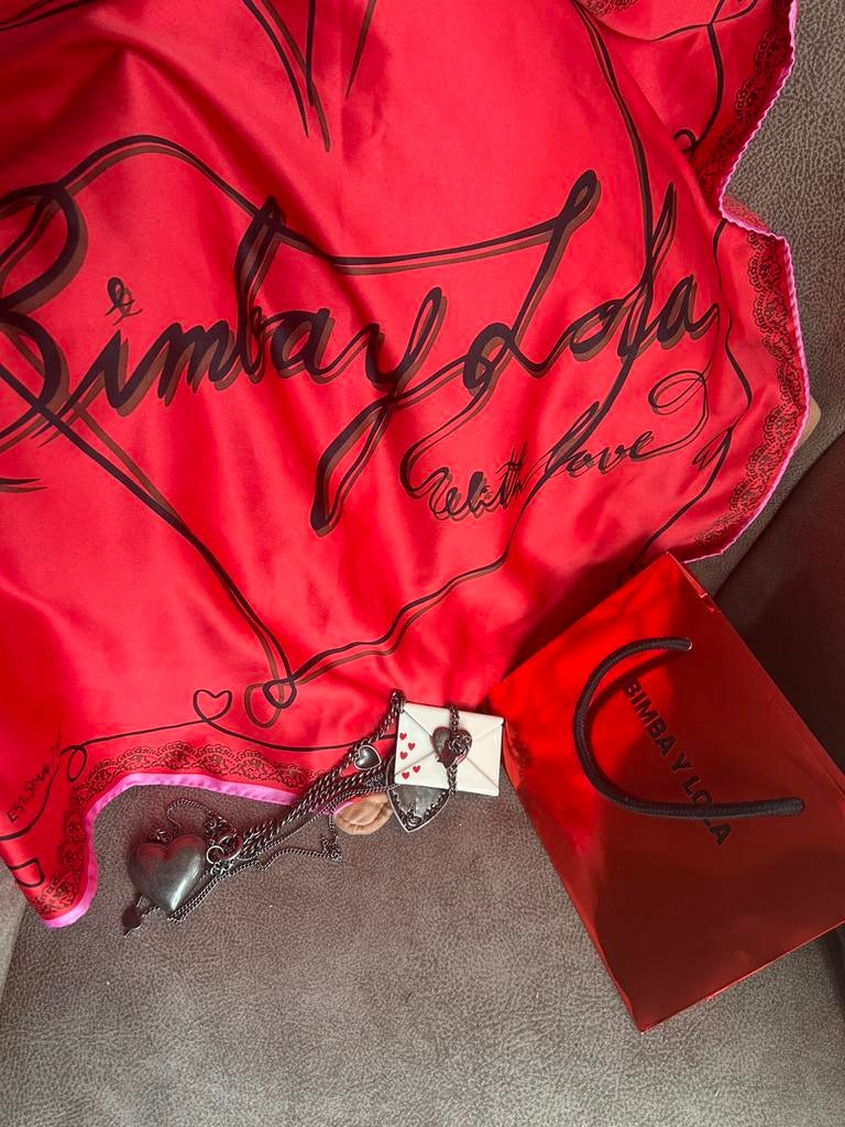 Bimba y lola ketting  en sjaaltje, Ophalen of Verzenden, Nieuw, Zilver, Zilver