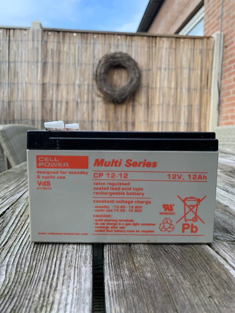 Accu’s 12V 12Ah, Ophalen of Verzenden, Gebruikt