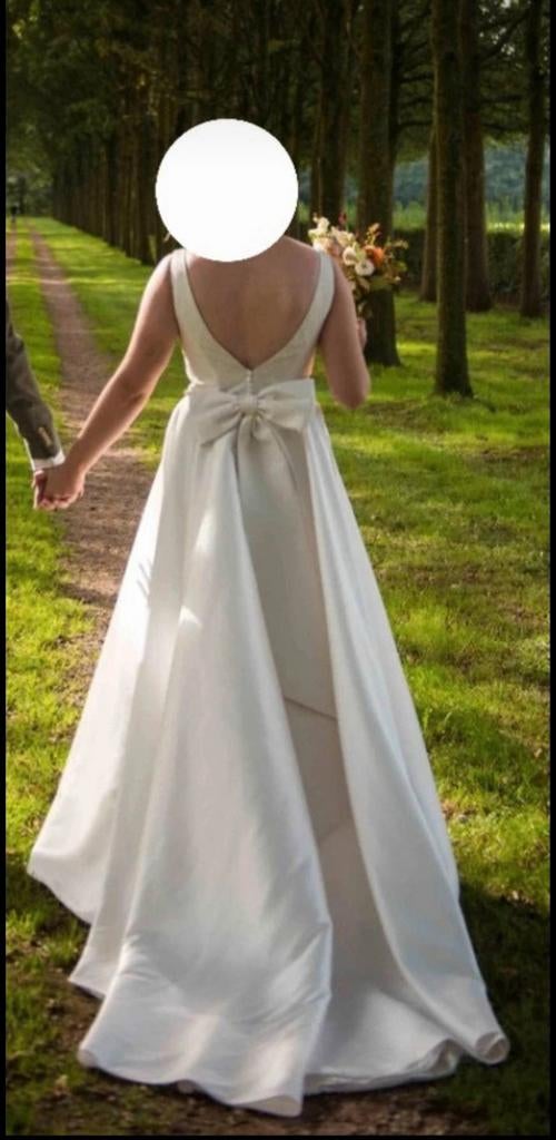 Justin Alexander Trouwjurk, Kleding | Dames, Trouwkleding en Trouwaccessoires, Zo goed als nieuw, Trouwjurk, Wit, Ophalen of Verzenden