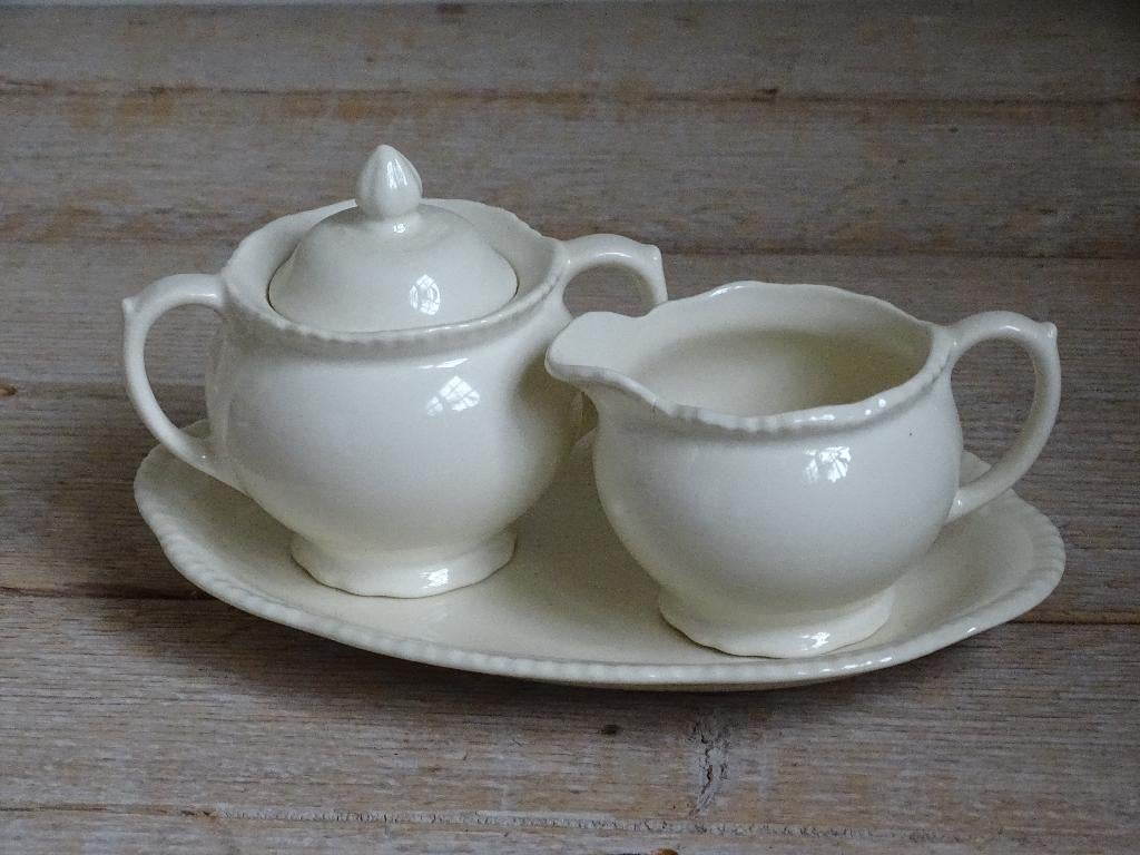 Servies, Engels CREME, Wood & Sons, gaaf, Ophalen of Verzenden