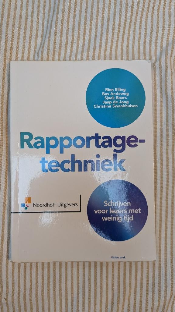 Rapportagetechniek, Rien Elling, Zo goed als nieuw, Beta, HBO