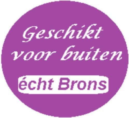 Bronzen Tuinbeeld | Jumping Frog XL bronzenbeelden-winkel, Ophalen of Verzenden, Nieuw, Overige materialen