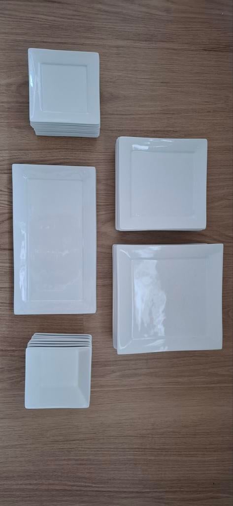 Witte serviesset, Ophalen, Overige materialen, Gebruikt, Effen