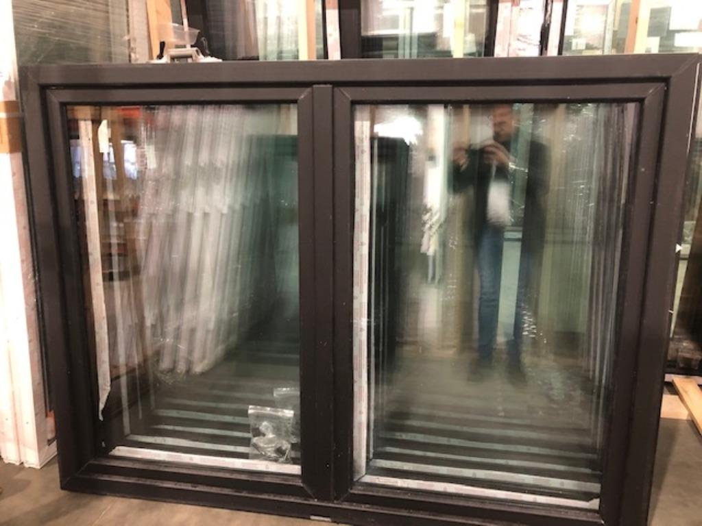 ramen, kozijnen, schuifpuien deuren, schuifraam zwart 9005, 75 tot 150 cm, Kunststof, Nieuw, Ophalen of Verzenden