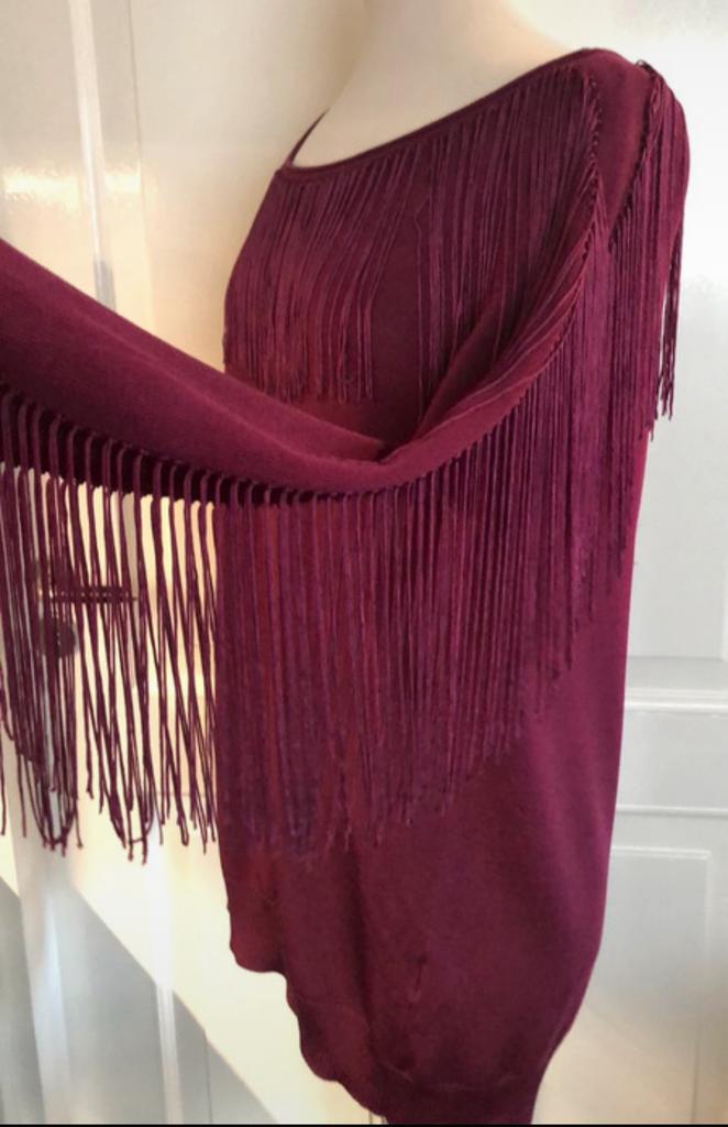 Hoss Intropia trui met franjes fringes, Kleding | Dames, Maat 42/44 (L), Ophalen of Verzenden, Zo goed als nieuw, Hoss Intropia