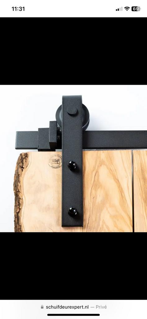 Schuifdeur systeem deur rail, Doe-het-zelf en Verbouw, Deuren en Horren, Ophalen, Binnendeur, Zo goed als nieuw, Schuifdeur