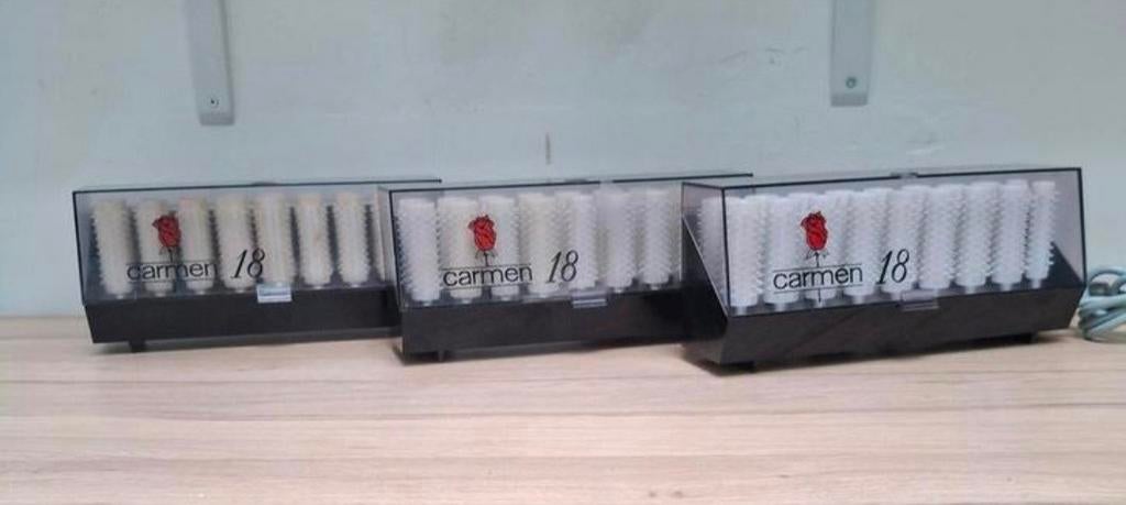 3 vintage Carmen krulsets. Denemarken., Sieraden, Tassen en Uiterlijk, Uiterlijk | Haarverzorging, Ophalen of Verzenden