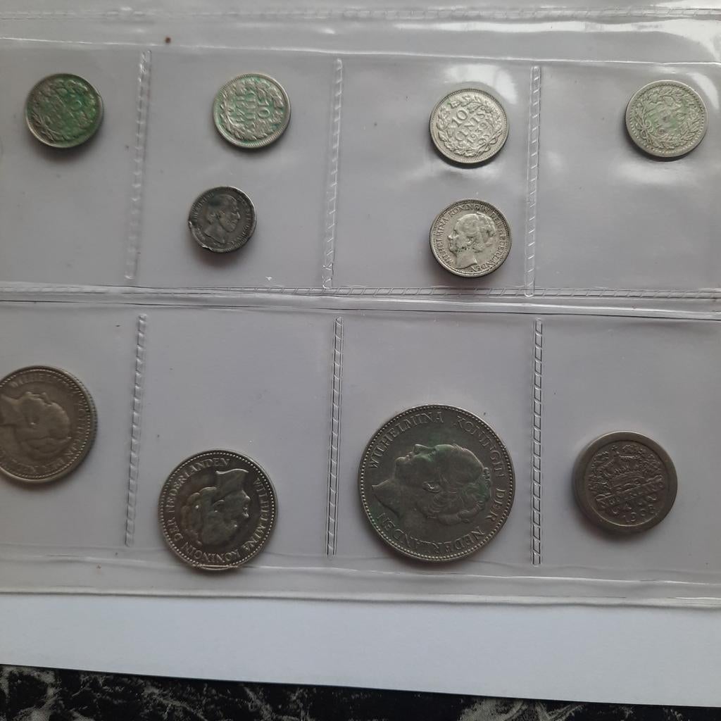 Munten 10 stuks, Postzegels en Munten, Munten | Nederland, Ophalen of Verzenden, Koningin Wilhelmina