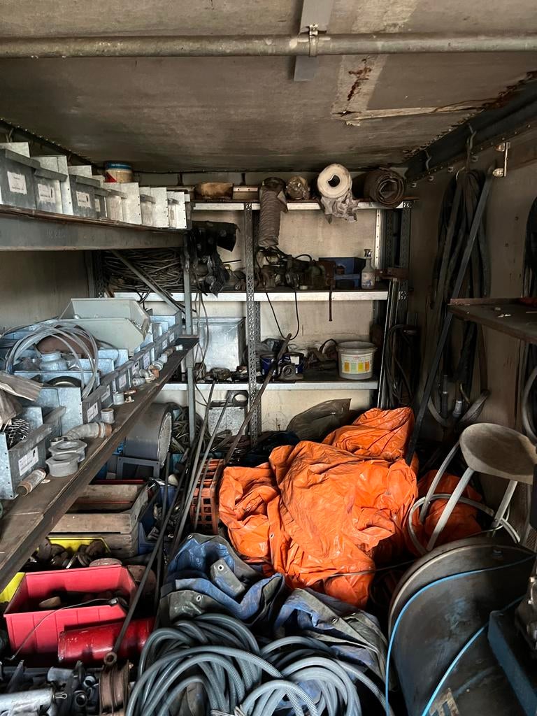 Container met gegalvaniseerde bochten en pijpfittingen, Gebruikt, Overige typen, Ophalen of Verzenden, Zink