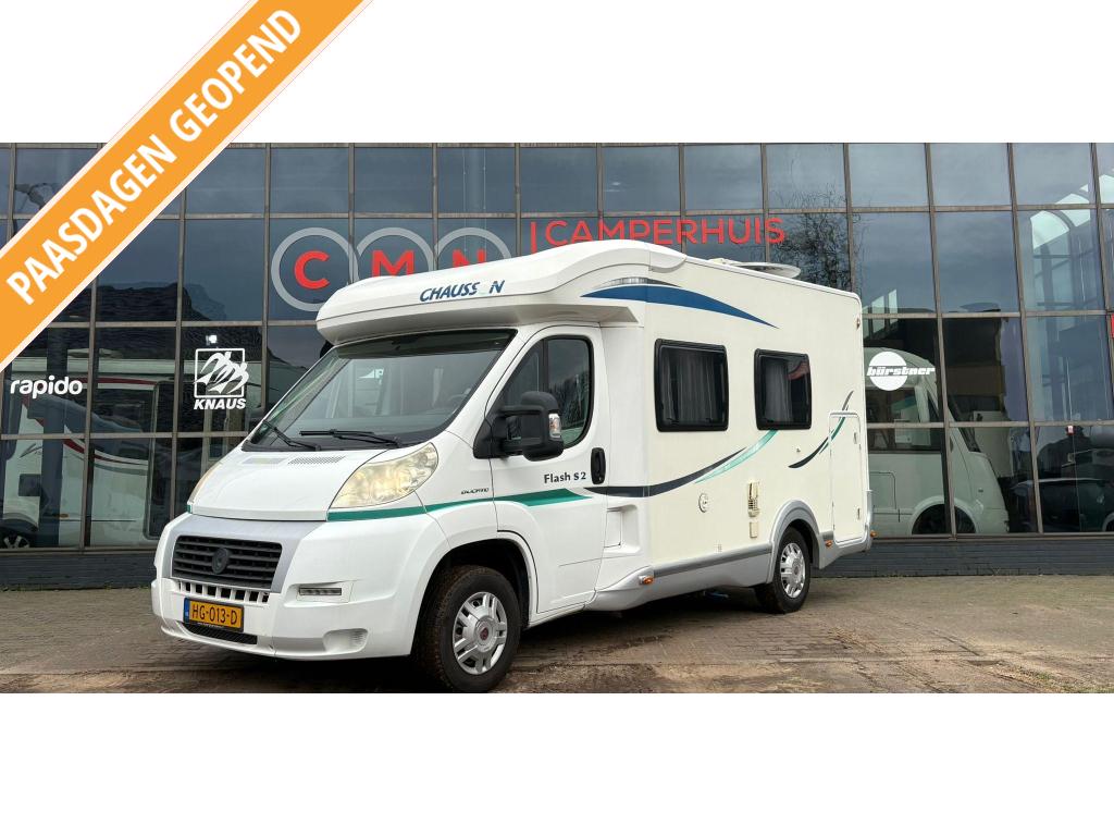 Chausson Flash 2 S Airco,Luifel,CruiseCtr, Standaard zit, Ringverwarming, Fiat, Tot en met 2