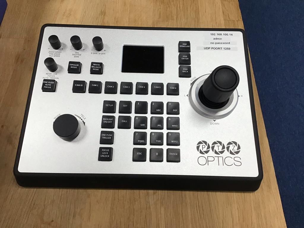 PTZOptics PT-JOY-G4 IP/Seriële Camera Controller, Ophalen of Verzenden, Zo goed als nieuw
