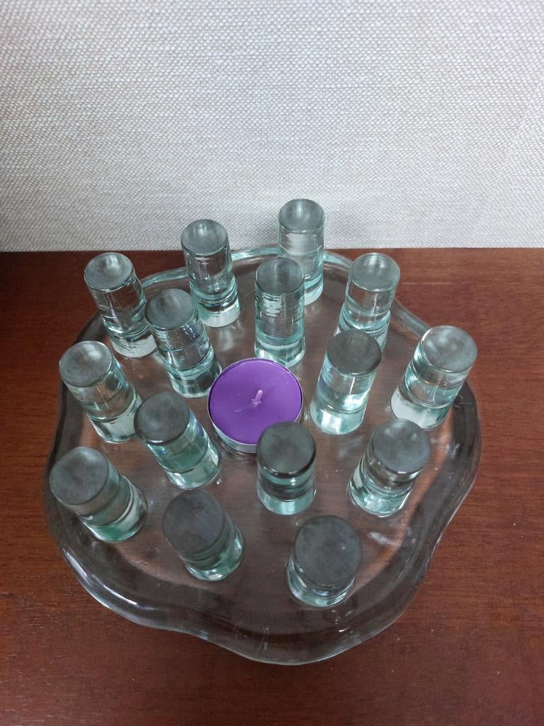 Vintage West-Duits Glazen Rechaud, Antiek en Kunst, Ophalen of Verzenden