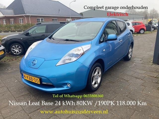 Nissan Leaf Base 24 kWh Elektrisch 80KW / 109PK Automaat, Gebruikt, Beige, Blauw, Origineel Nederlands