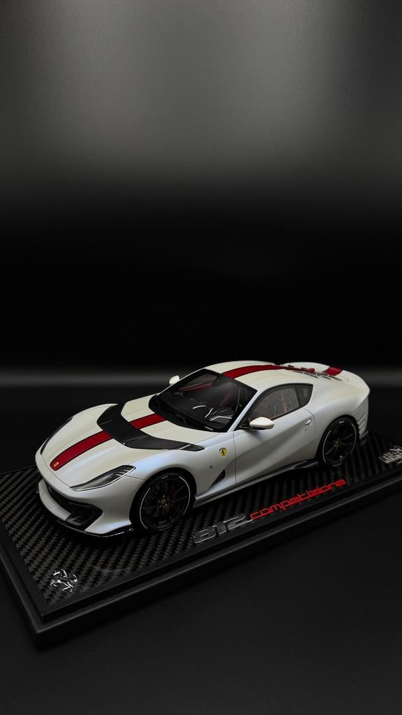 Ferrari 812 Competizione BBR 1:18 Bianco Audace 11/15 Carbon, Hobby en Vrije tijd, Modelauto's | 1:18, Ophalen of Verzenden, Nieuw